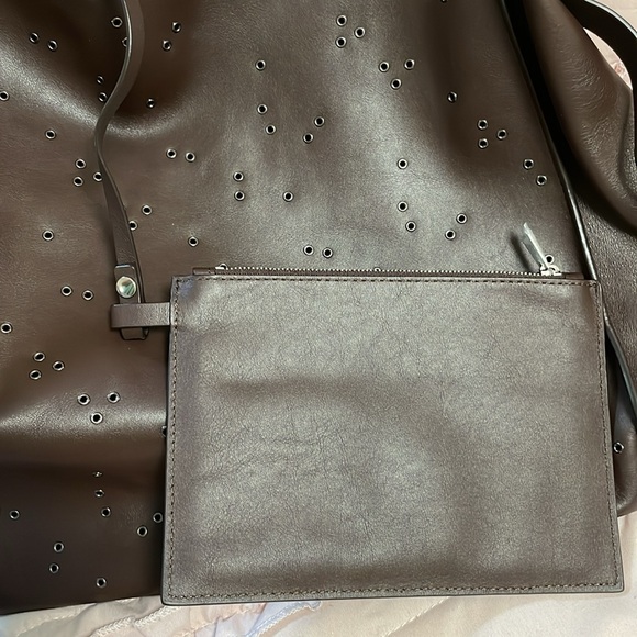 All saints brown stuffed tote - Picture 14 of 16